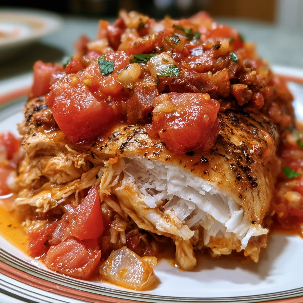 Slow Cooker Tomato Chicken