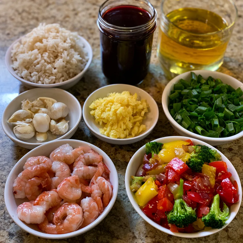 Teriyaki Shrimp Rice Bowls