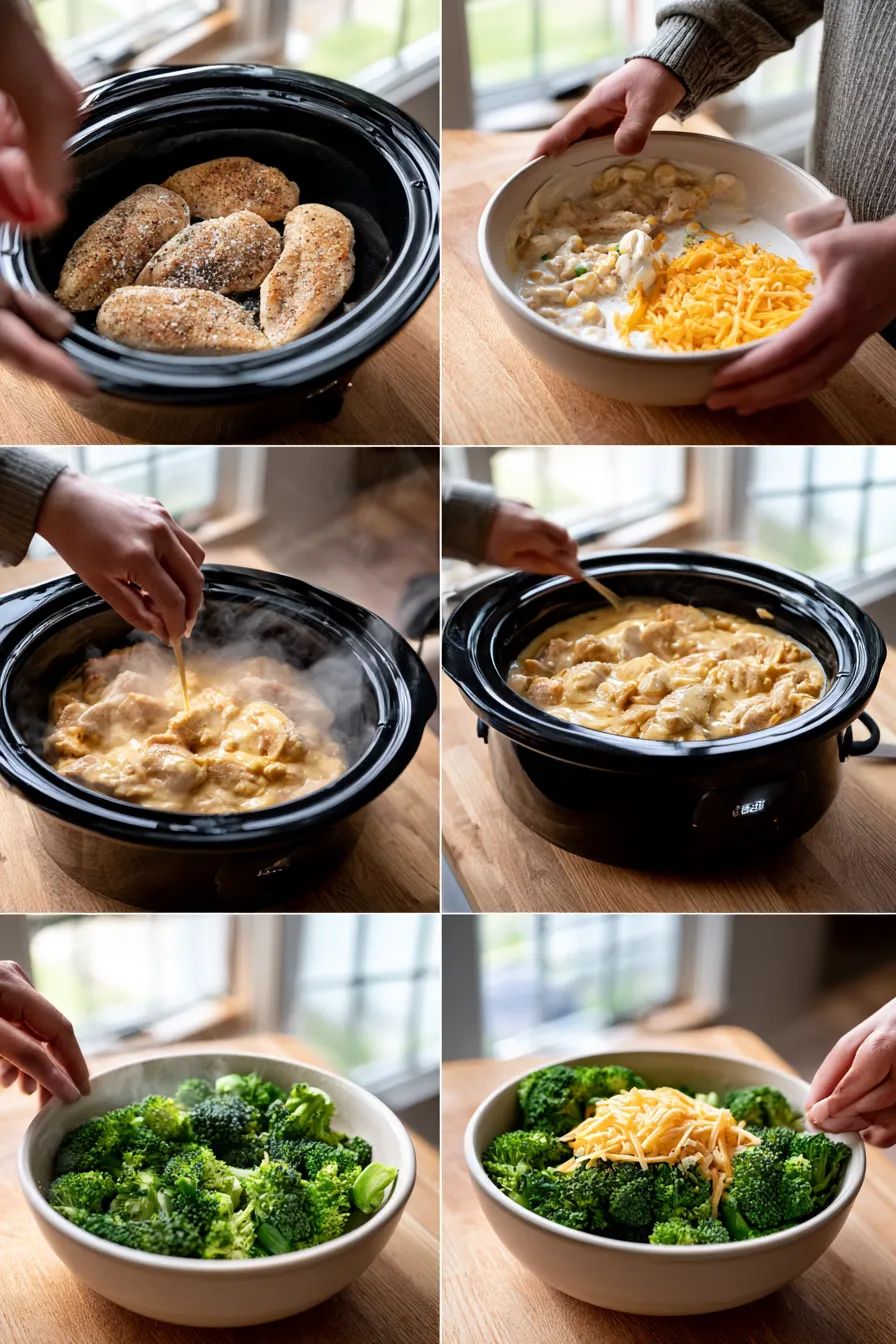 broccoli cheddar chicken crockpot