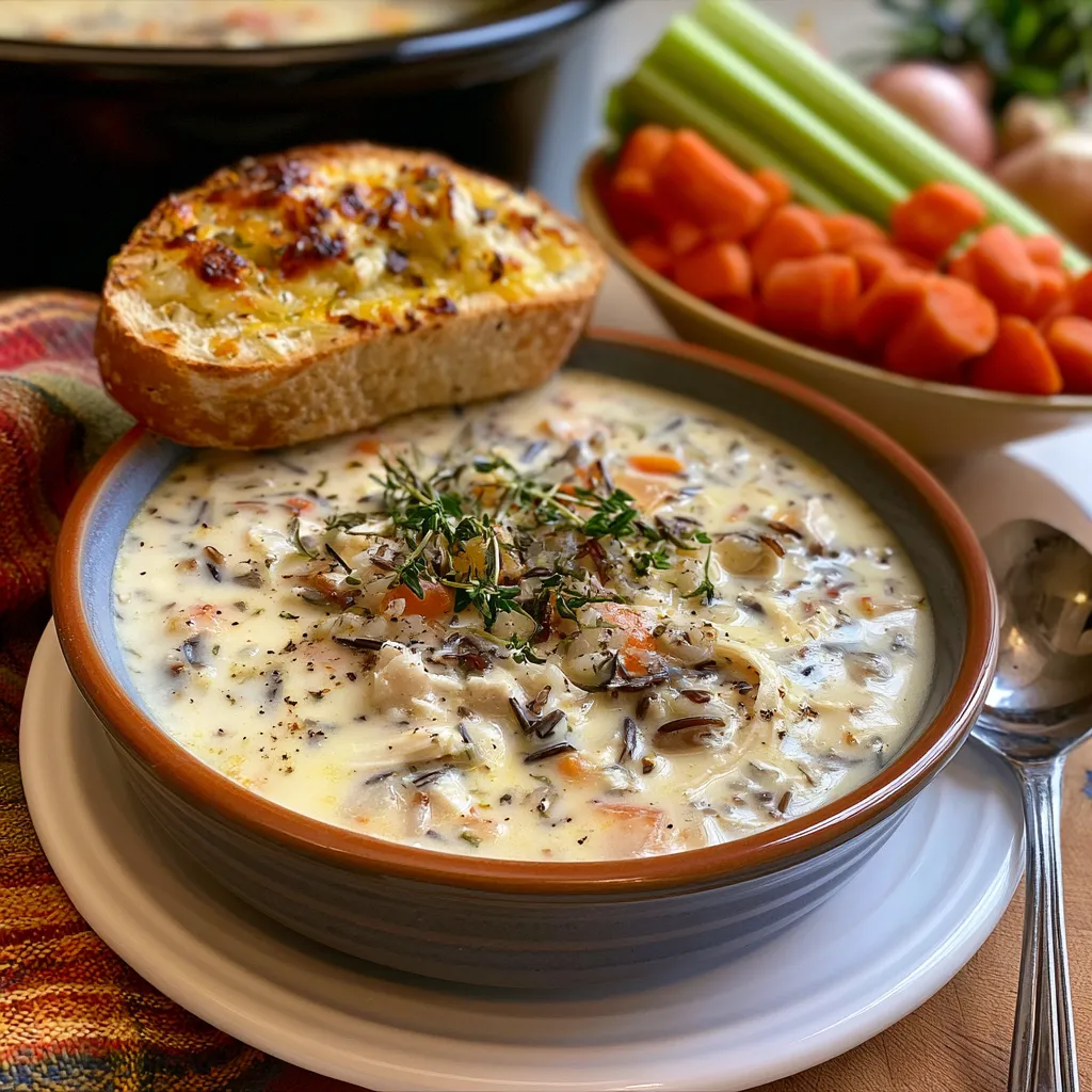 creamy chicken wild rice soup