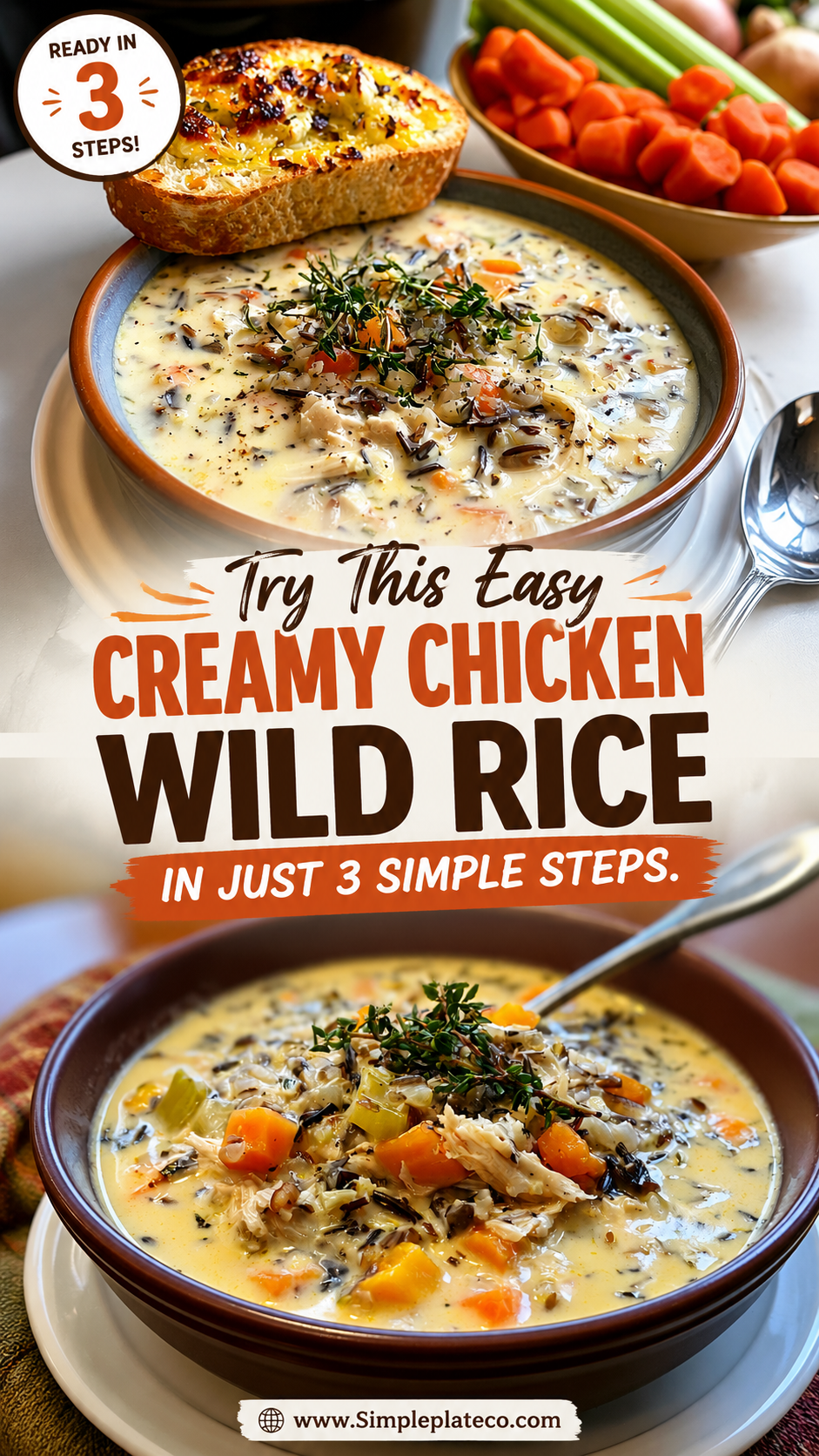 creamy chicken wild rice soup