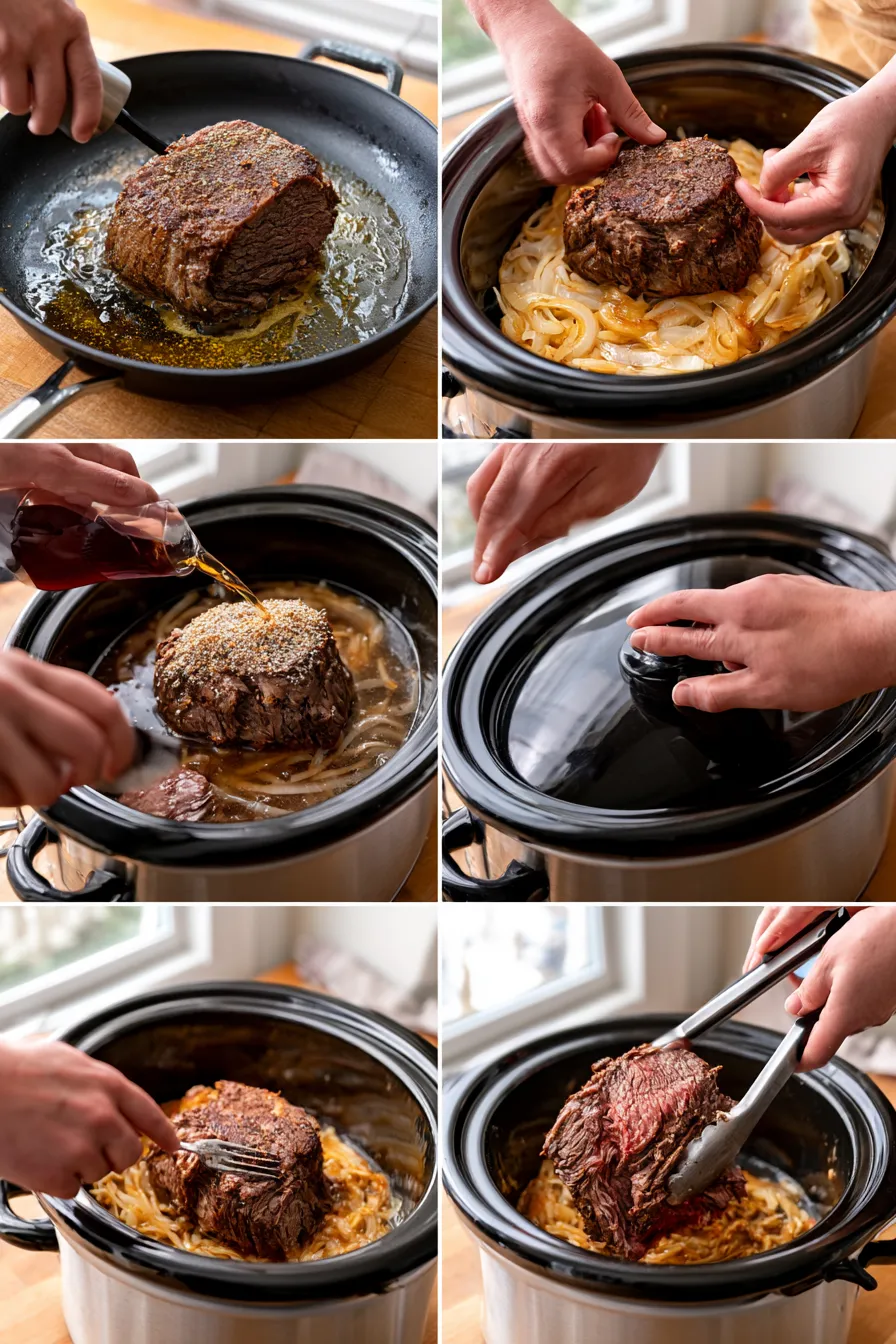 crock pot french onion pot roast