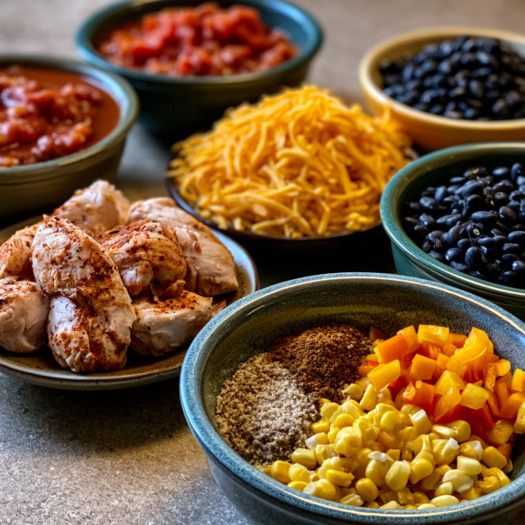 crockpot chicken enchilada casserole