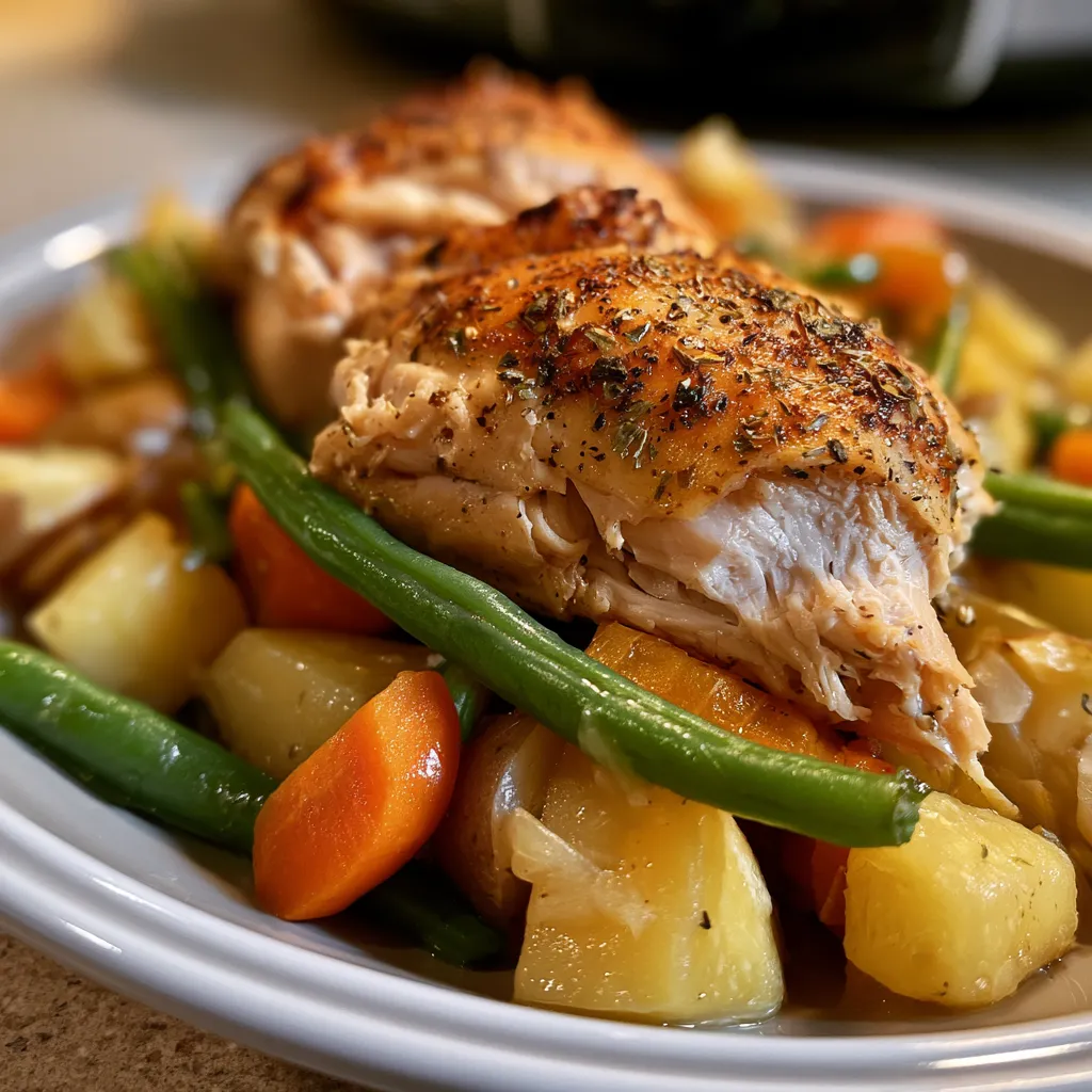 crockpot italian chicken and veggies