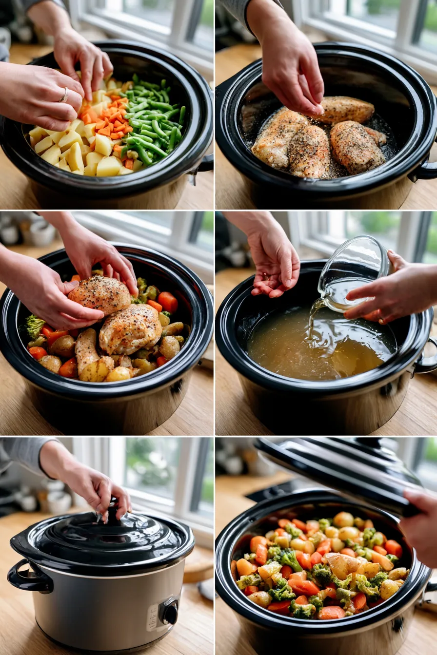 crockpot italian chicken and veggies