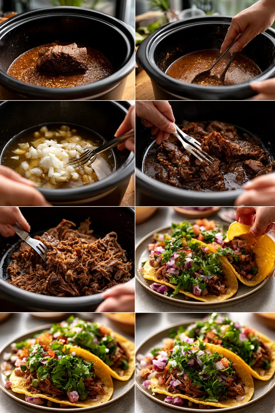 flavor packed slow cooker beef tacos