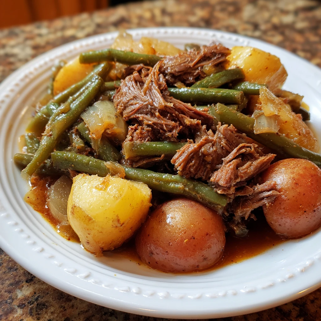 Crock Pot Beef Potatoes Green Beans