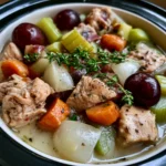 slow cooker white wine chicken stew