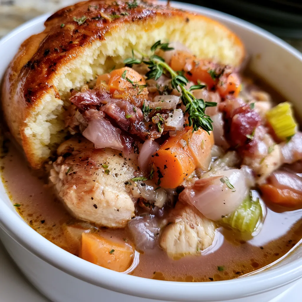 slow cooker white wine chicken stew