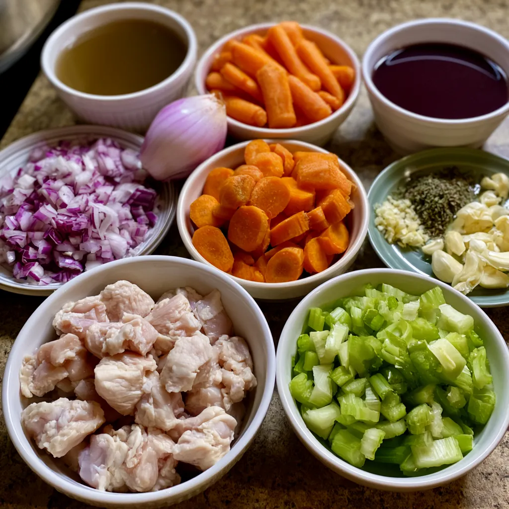 slow cooker white wine chicken stew