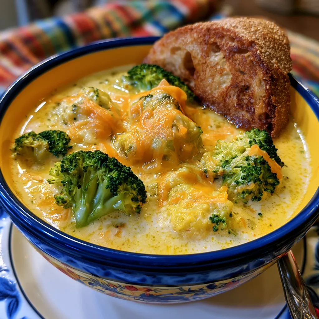 crock pot broccoli cheddar soup
