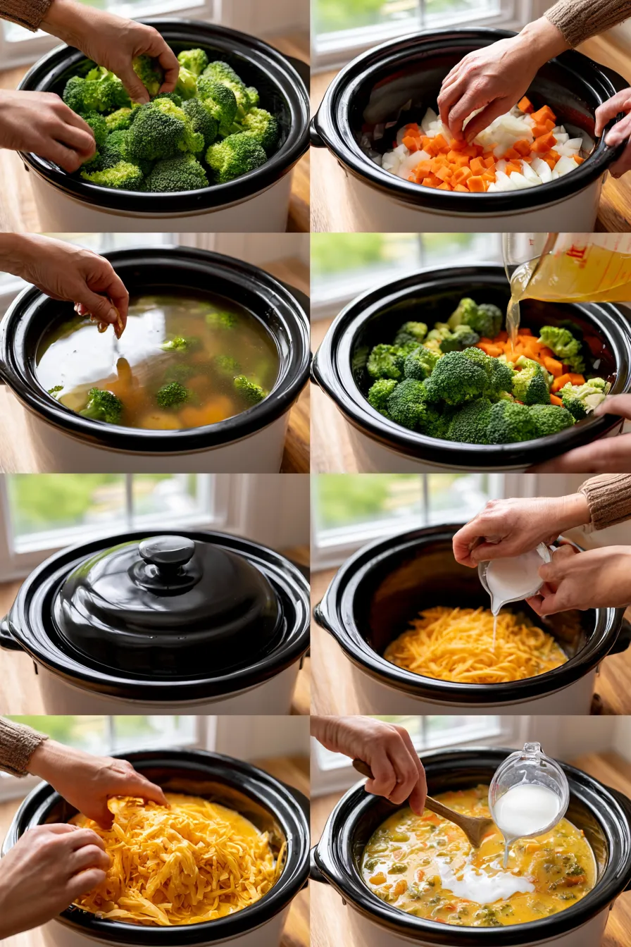 crock pot broccoli cheddar soup
