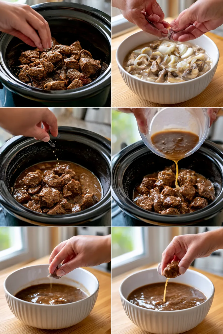 crock pot cube steak and gravy