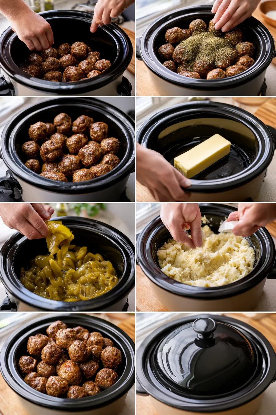 crock pot mississippi meatballs