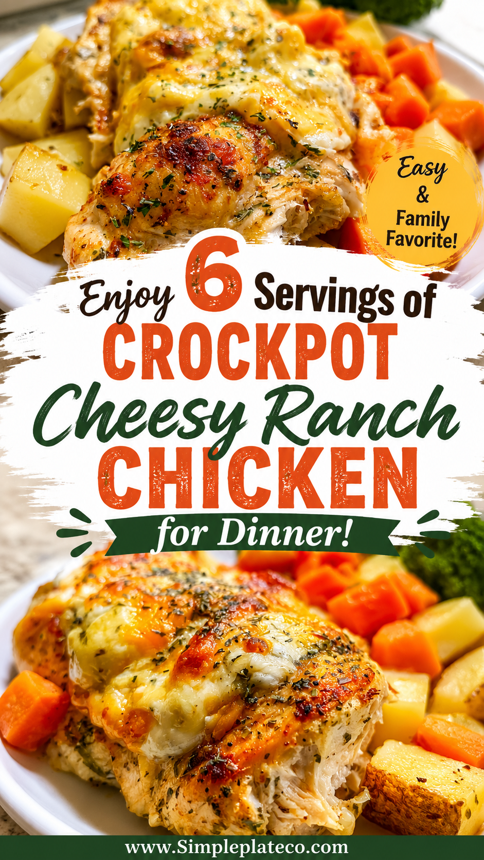 crockpot cheesy ranch chicken
