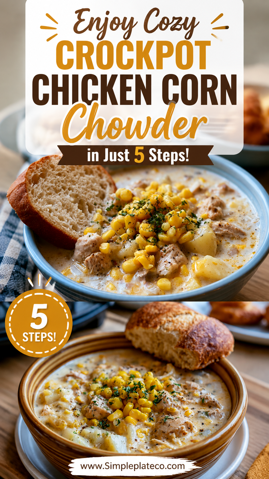 crockpot chicken corn chowder