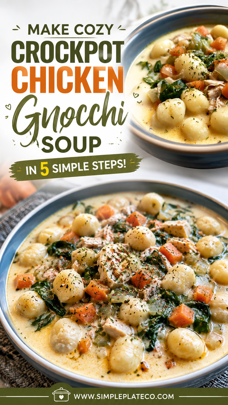 crockpot chicken gnocchi soup