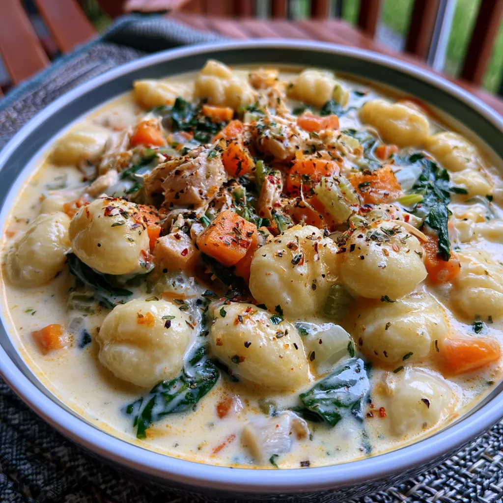 crockpot chicken gnocchi soup