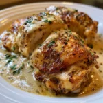 crockpot chicken thighs with creamy gravy