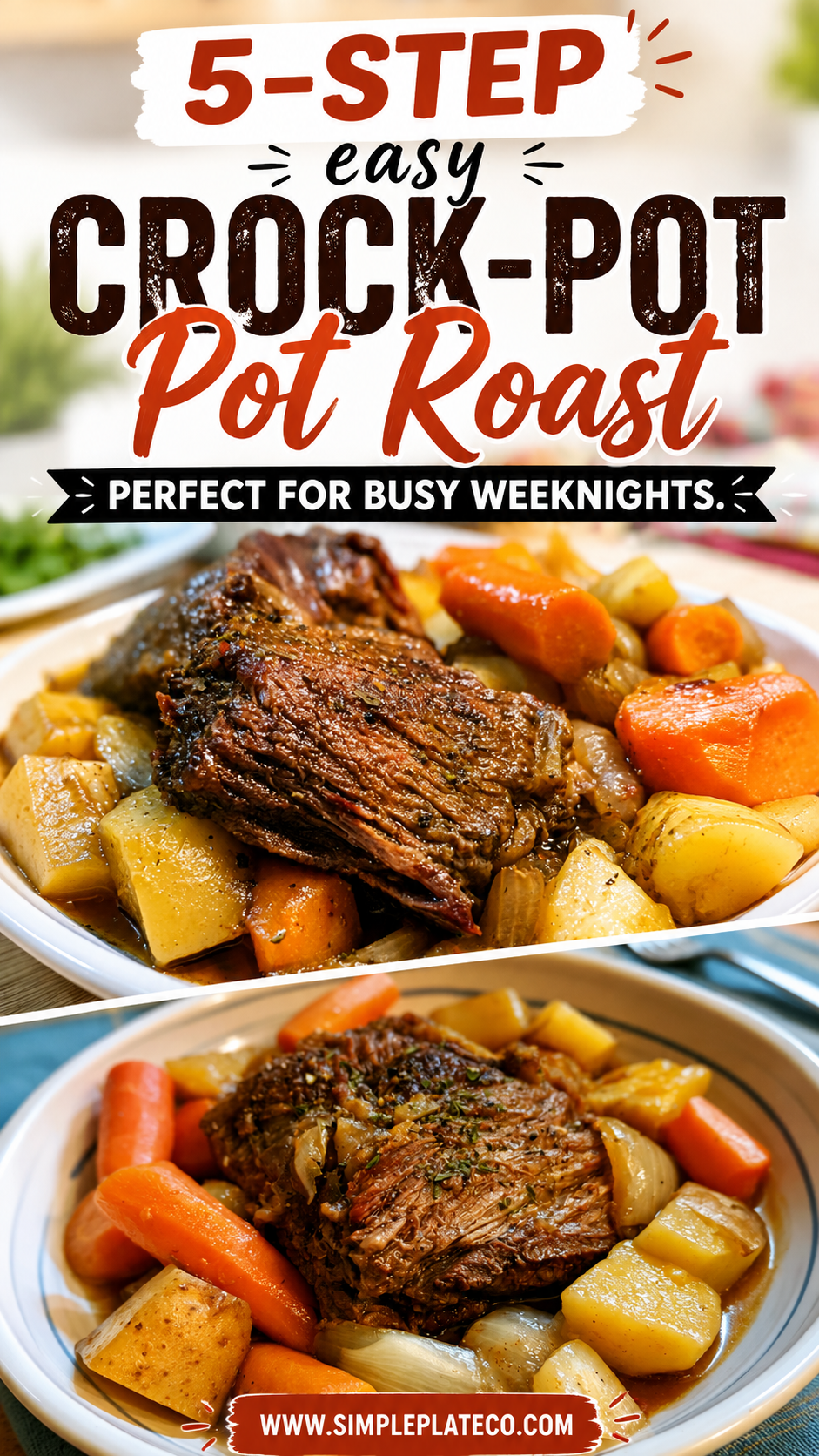 easy crock-pot pot roast with onion soup mix