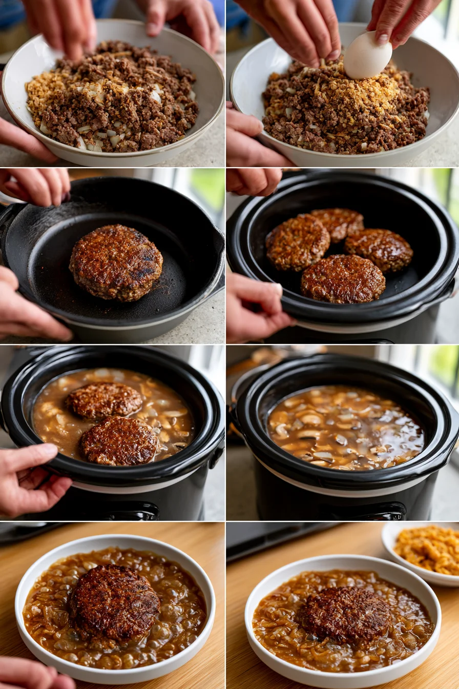 easy slow cooker salisbury steaks