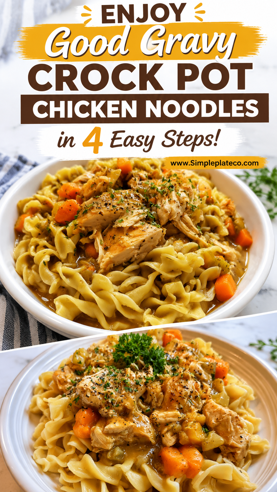 good gravy crock pot chicken noodles