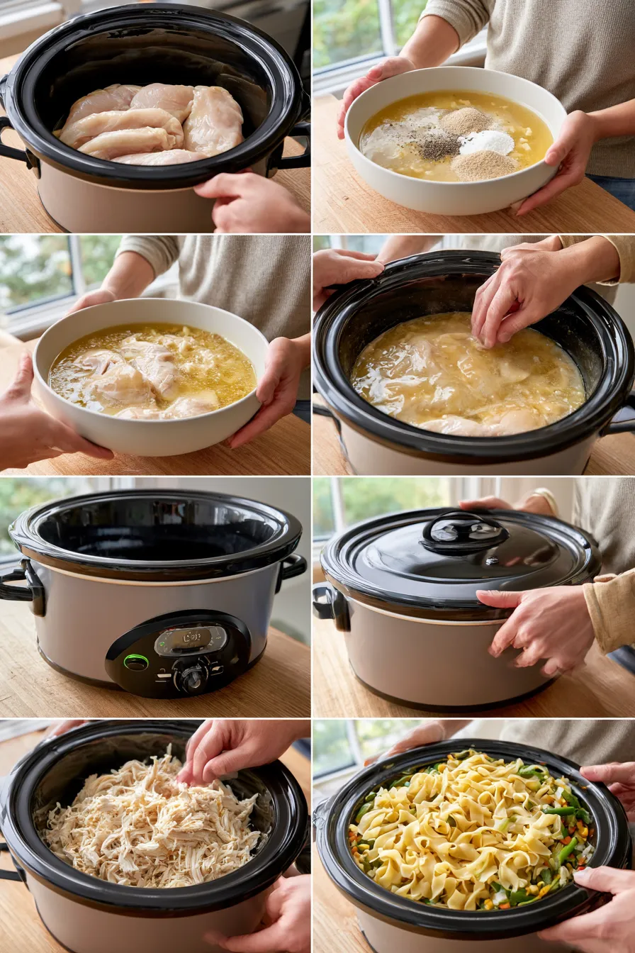good gravy crock pot chicken noodles