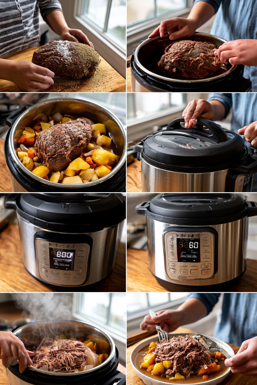 instant pot roast with potatoes,