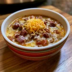 slow cooker bacon cheeseburger soup