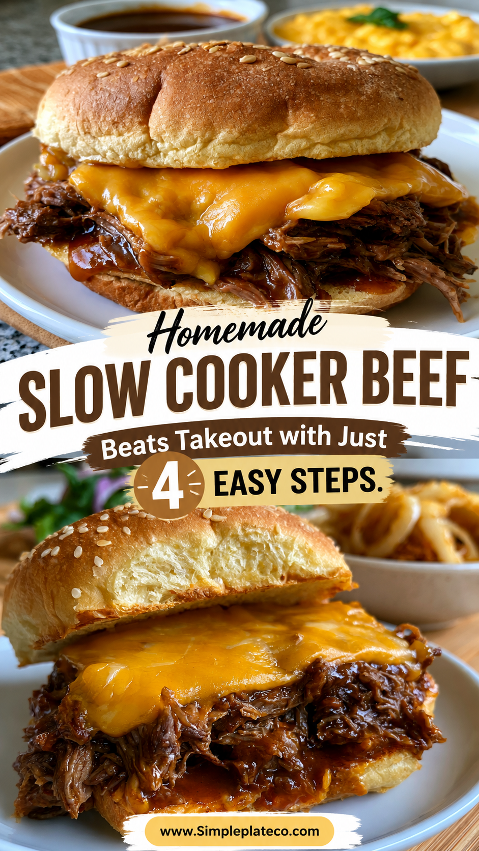 slow cooker beef and cheddar sandwiches arbys copycat