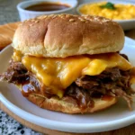 slow cooker beef and cheddar sandwiches arbys copycat