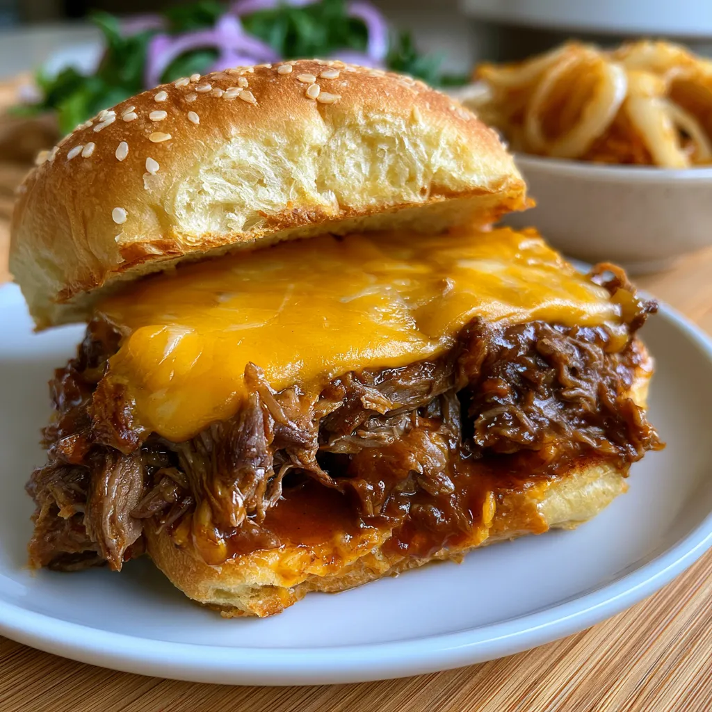 slow cooker beef and cheddar sandwiches arbys copycat