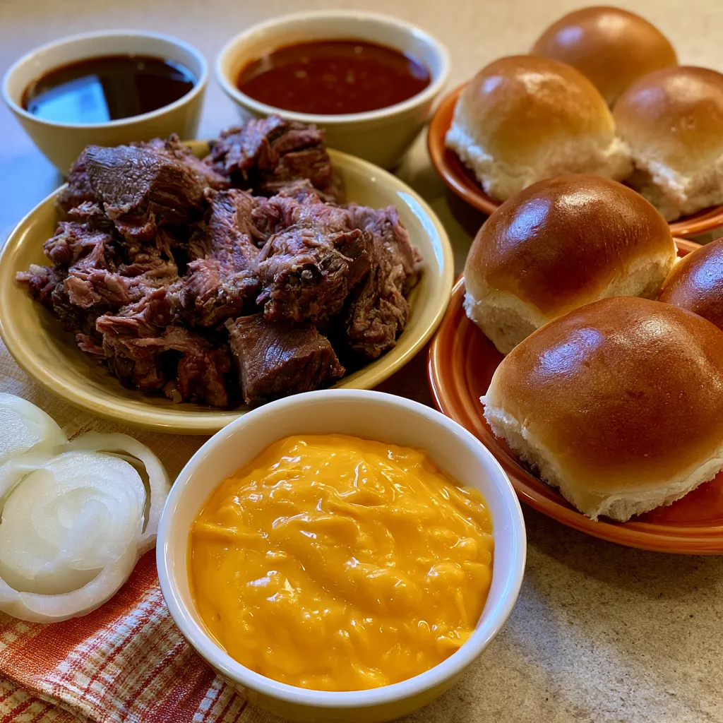 slow cooker beef and cheddar sandwiches arbys copycat