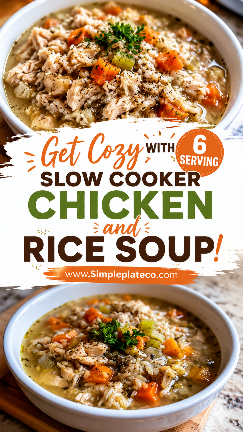 slow cooker chicken and rice soup