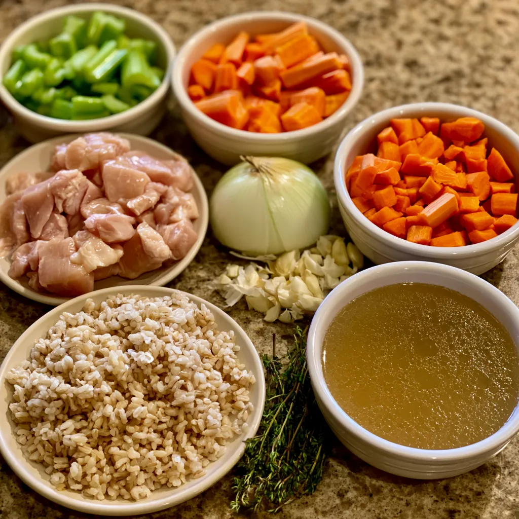 slow cooker chicken and rice soup