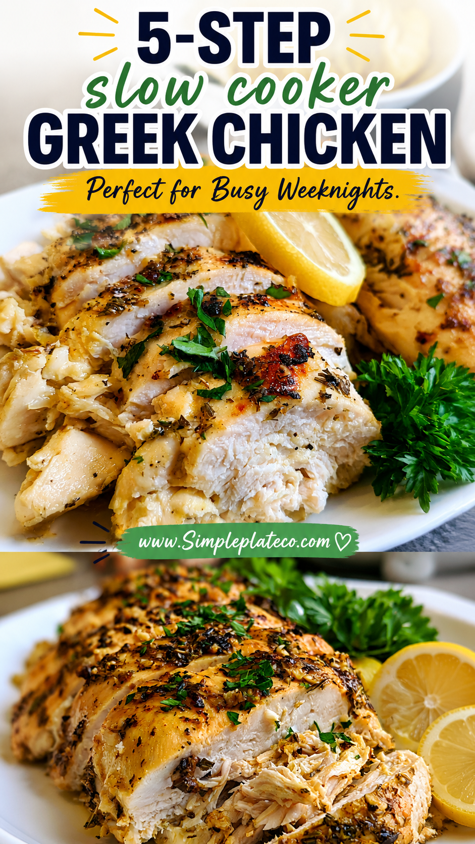 slow cooker greek chicken
