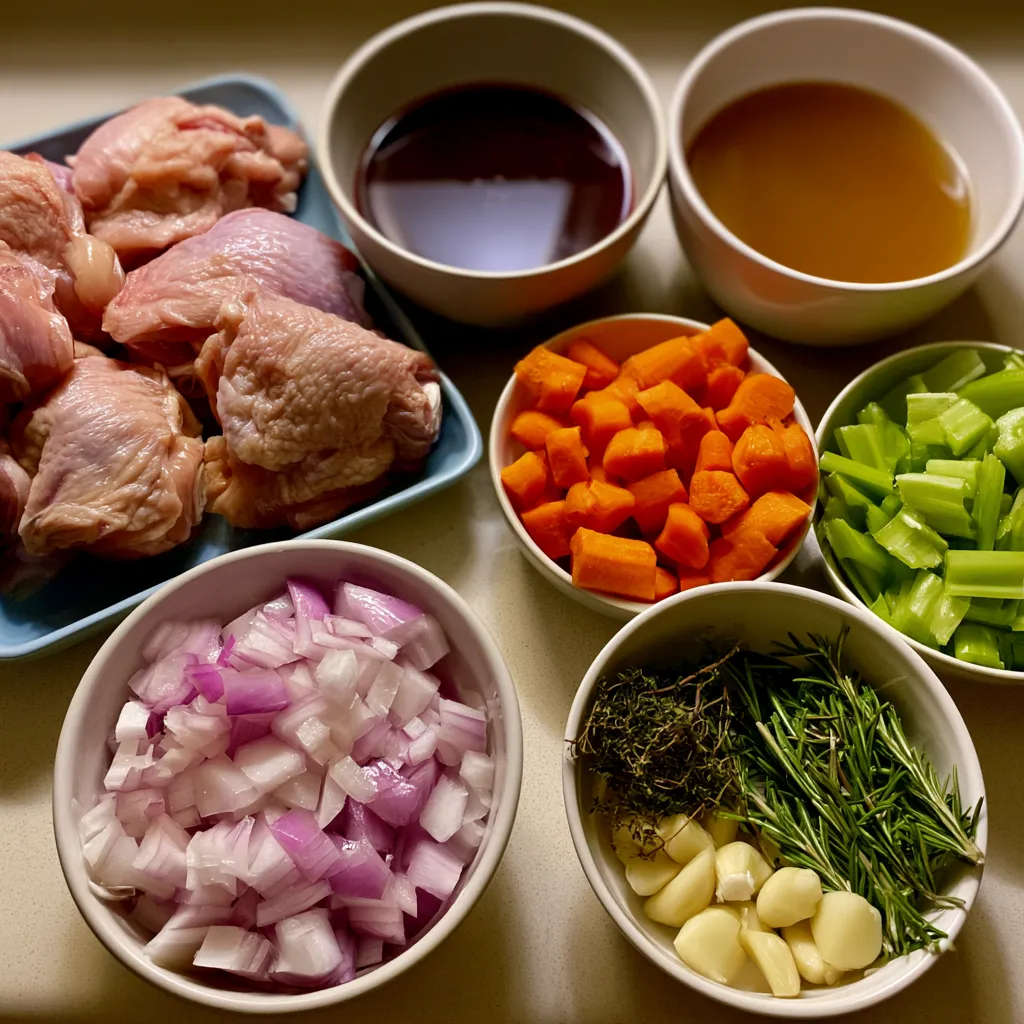 slow cooker white wine chicken stew