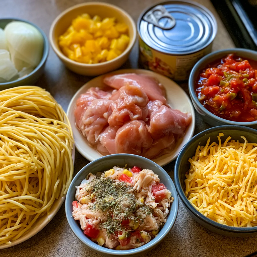 ultimate crock pot chicken spaghetti